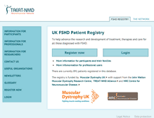 Tablet Screenshot of fshd-registry.org